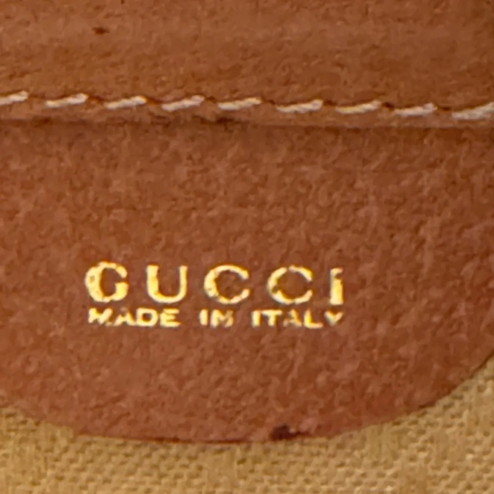 Gucci Tan Leather Travel Pouch